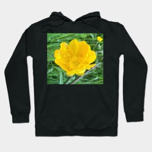 Truthful Yellow ButterCup in the Rain Hoodie